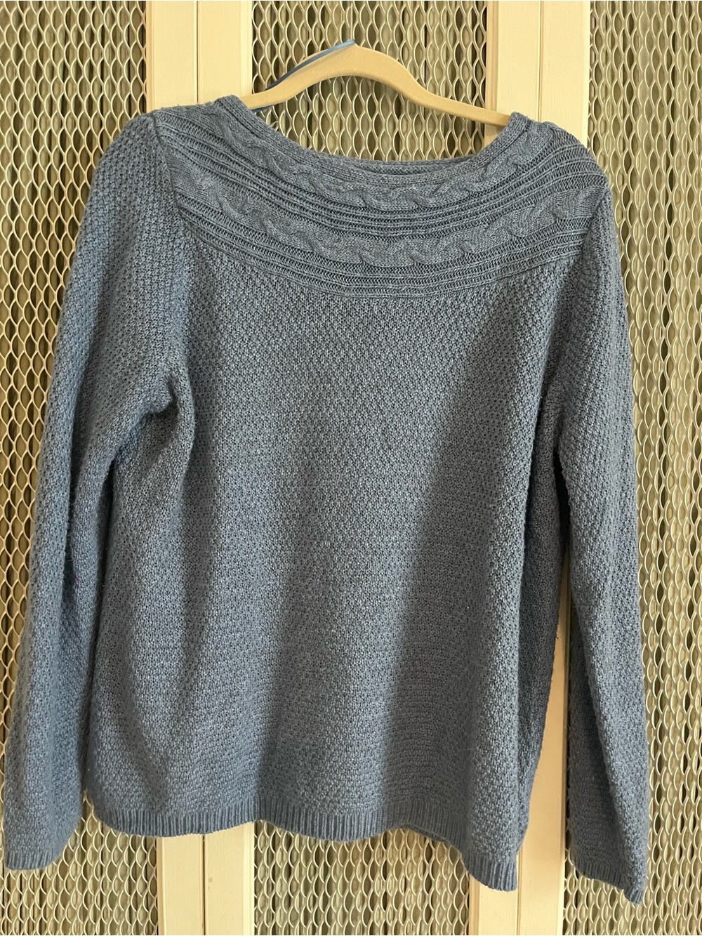 Women’s Light Blue Knit Sweater - Casual Crewneck
